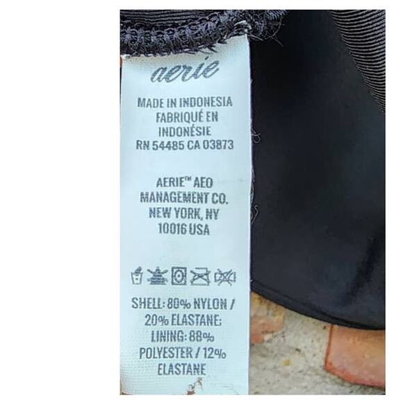 Aerie Wrap Halter Bikini Top Black Small - Picture 5 of 10